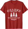 Arkansas Wilderness Designs and Gifts Buffalo National River - Arkansas - Ozark Mountains T-Shirt - Cranberry Red
