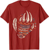 Native Indians Indigenous Bear Paw Clothing Men Native Heritage Month Proud Native American Bear Claws T-Shirt - Cranberry Red