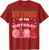 Berry Sweet Funny Strawberry Birthday Girl Big Cousin of The Berry Sweet Birthday Girl Strawberry Lover T-Shirt - Cranberry