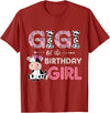 Cow Birthday Cow Lover Gifts For Family Men Woman Gigi of The Birthday Girl Farm Cow Grandma Matching Family T-Shirt -