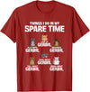 Things I Do In My Spare Time Gerbil T-Shirt - Cranberry Red