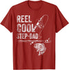 Reel Cool Step-Dad Fish Fishing Father's Day Shirt Reel Cool Step-Dad Fish Fishing Shirt Father's Day Gift T-Shirt - Cranberry Red