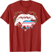 LGBT Trans Pride Shirts Mom Mama Bear for Moms LGBTQ Mama Bear Transgender Flag Gay Equal Rights Trans T-Shirt - Cranberry Red
