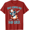 Funny Guinea Pig Daddy Cute Guinea Pig Designs Guinea Pig Dad Funny Guinea Pig T-Shirt - Cranberry Red
