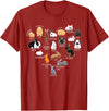 Rabbit Types & Cute Rabbit Species, Bunny - Rabbits T-Shirt in Cranberry Red