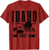 Idaho Is Calling And I Must Go! Idaho Is Calling & I Must Go Bear Mountains Vintage Gift T-Shirt - Cranberry Red