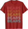 Bears Shirt Vintage Retro Apparel Retro Vintage Bears T-Shirt - Cranberry Red