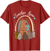 Thank You Teacher Appreciation Gifts Teacher Bear Reading Appreciation Teacher Graphic T-Shirt - Cranberry Red