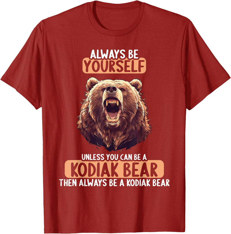 Kodiak Bears Kodiak Bear Lovers Shop Kodiak Bears Kodiak Bear T-Shirt - Cranberry Red