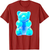 Urban Empyre Blue Gummy Bear T-Shirt - Cranberry Red