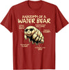 Tardigrade Water Bear Co Anatomy Of A Water Bear Funny Tardigrade T-Shirt - Cranberry Red