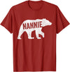 Matching Family Bear by Foxio Nannie Bear Matching Family Camping Bear Funny Nannie T-Shirt - Cranberry Red