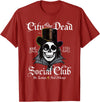All Hallows Eve Tees by ADS New Orleans Voodoo Doctor Goth Skull Halloween T-Shirt - Cranberry Red