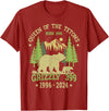 Vintage National Park Outfits Bear Lovers Apparel. Queen Of The Tetons Grizzly 399 National Park 1996-2024 T-Shirt - Cranberry Red