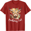 Cow Birthday Designs Matching Family Highland Cows Cow Birthday Girl Mother Girl Mama Woman Family Matching T-Shirt -