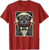 Haunted Spooky Halloween Gifts Halloween Vampire Pug Pugs T-Shirt - Cranberry Red