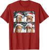 Xmas Guinea Pigs Santa Animal Selfie Men Women Guinea Pig With Santa Hat Christmas Guinea Pig Lover T-Shirt - Cranberry Red