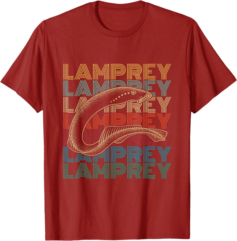 Lamprey and Sea Lamprey Design Sea Lamprey Fish Design for a Lamprey expert T-Shirt - Cranberry Red