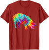 Pig Tie Dye Vintage Farmer T-Shirt - Cranberry Red