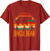 Aneisha Family Bear Matching Tee Uncle Bear Family Bear Matching T-Shirt - Cranberry Red