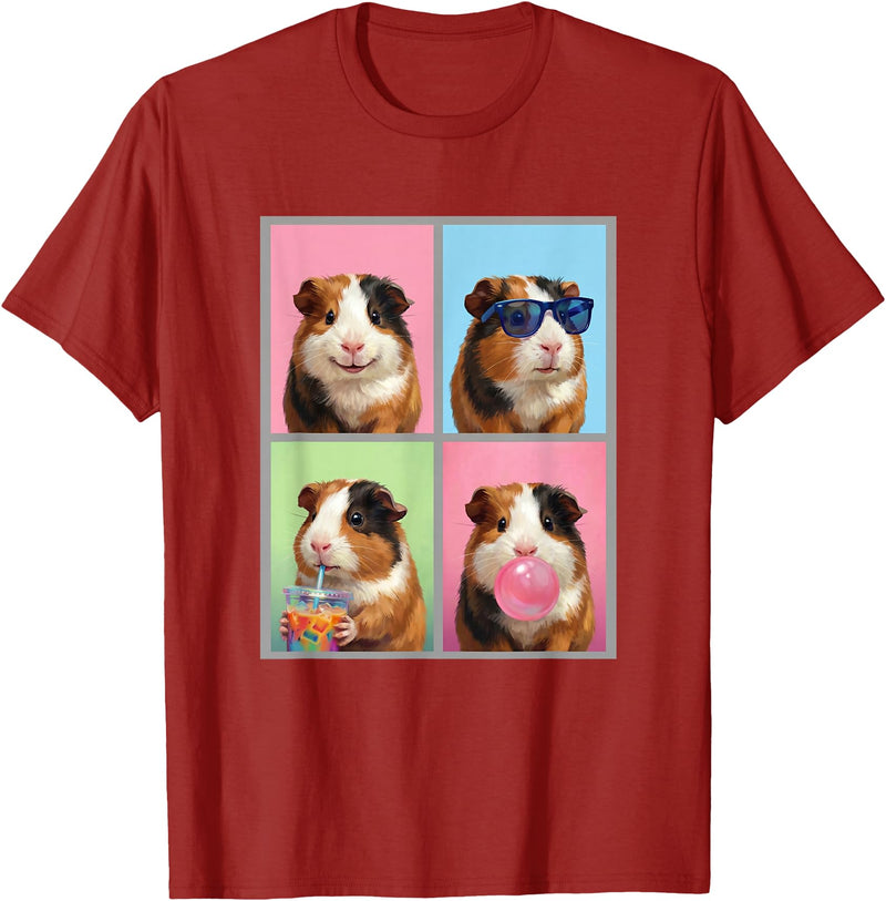 guinea pigs guinea pig Shop Guinea Pigs Funny Guinea Pig T-Shirt - Cranberry Red