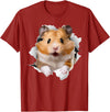 Cute Hamster Design for Men Women Kids Animal Hamster Lovers T-Shirt - Cranberry Red