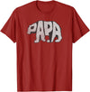 Trendy Apparel Trendy Centered Classic Papa Bear T-Shirt - Cranberry Red