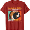 Guinea Pig Designs Guinea Pig Animals Pet - Guinea Pigs are my Spirit Animal T-Shirt - Cranberry Red