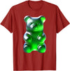 Urban Empyre Green Gummy Bear T-Shirt - Cranberry Red