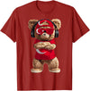 Turkey Flag Clothes Clothing for Men & Women Turkey Flag Souvenirs Bear Outfit Products Turkish T-Shirt - Cranberry Red