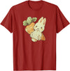 Cute Watercolor Kawaii Kids Girls Women Carrot Bunny Lover Hoodie in Cranberry Red