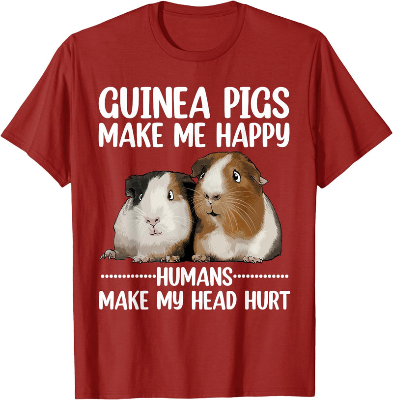 Guinea Pig Gift Guinea Pig Accessories & Stuff Best Guinea Pig Design For Men Women Kids Guinea Pig Lovers T-Shirt - Cranberry Red