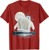 Funny Polar Bear Shirts Polar Bears - Wildlife Zoo Animal Lover Zookeeper Nature T-Shirt Small - Cranberry Red