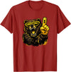 Cool Hockey Lion Game Day Sports Gift Funny Hockey Bear Game Day Vintage Shirt for Fans T-Shirt - Cranberry Red