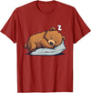 Cute Sleeping Animals Napping Bear Sleeping Sleepy Bear Cute Bear Sleeping T-Shirt - Cranberry Red