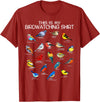 Funny Mens Bird Shirt Gifts For Birding Lovers This is my Birdwatching Shirt For Bird Lover & Birdwatcher T-Shirt - Cranberry Red