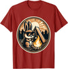Happy Easter Bunny Rabbit Camping Camper Men Women Kids Cute T-Shirt in Cranberry Red