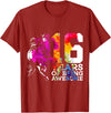 COOL HORSE DESIGNS AND OUTFITS HORSE 16 YEARS OF BEING AWESOME RIDING 16TH BIRTHDAY T-Shirt - Cranberry Red