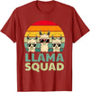 Funny Llama Gift Llama Lover Accessories & Stuff Funny Llama Design for Men Women Llama Alpaca Farm Animal T-Shirt - Cranberry Red