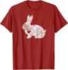 Love Bunny Rabbit Lover Animal Pet Owner Easter Gift T-Shirt in Cranberry Red