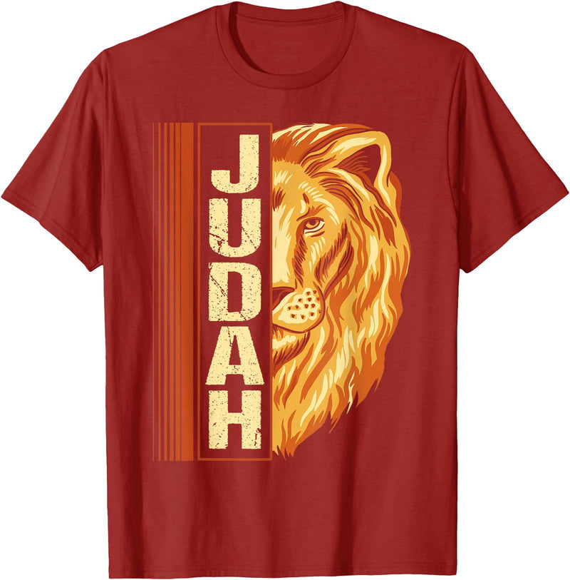 Hebrew Israelite Judah lion Lion of Judah Lion Hebrew Israelites jewish T-Shirt - Cranberry Red