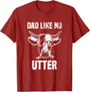 Lustige Kühe Bauernhof Papa Farming Leben Kuh Papa wie Keine Utter Funny Father's Day Animal Word Game T-Shirt - Cranberry
