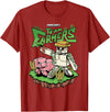 Minecraft Team Farmers Iron Golem & Pig Grow Wheat & Carrot T-Shirt - Cranberry Red