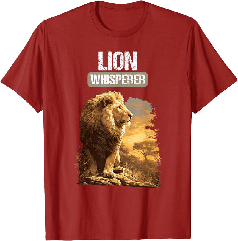 Lions Lion Lovers Shop Lions Lion Whisperer T-Shirt - Cranberry Red