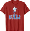 Vintage Buffalo Rugby Merch Vintage Buffalo Rugby with Rugby Player T-Shirt - Cranberry Red
