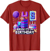 Llama Pinata Birthday Clothing Funny Family Party Llama Pinata Boy Girl Family Party Bday Bruh Its My Birthday T-Shirt - Cranberry Red