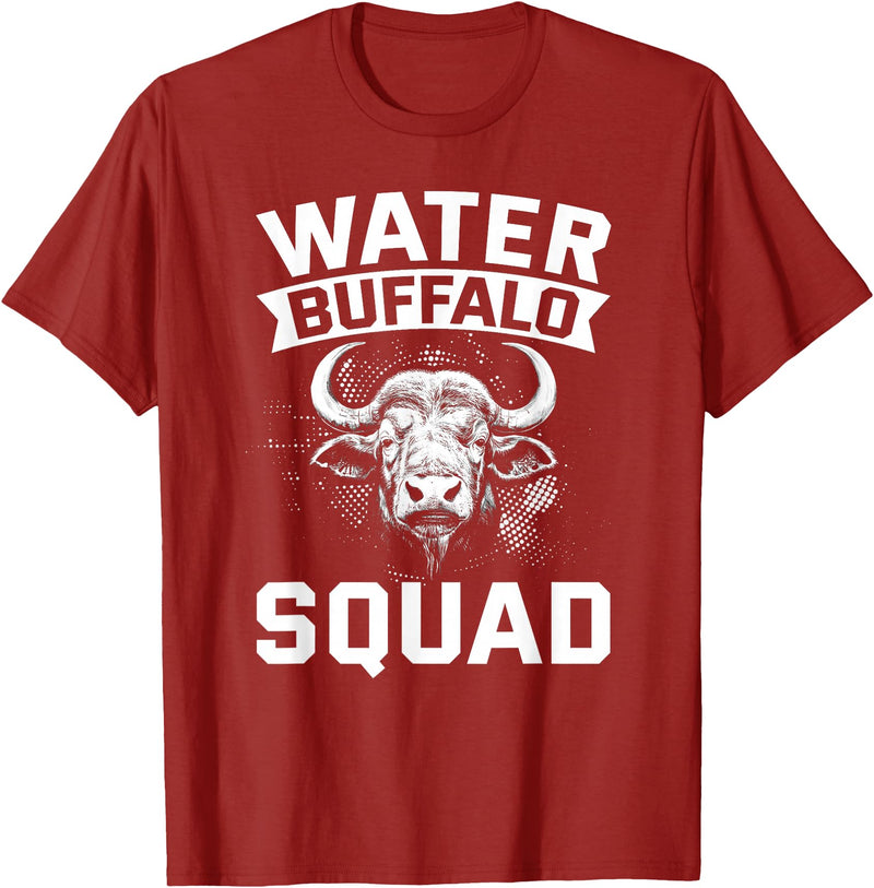 Water Buffalo Carabao Breeder Carabao Water Buffalo Ox National Park T-Shirt - Cranberry Red