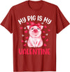 Cute Valentine Pig Apparel For Animals Lover My Pig Is My Valentine Apparel Animals Lover Gifts T-Shirt - Cranberry Red