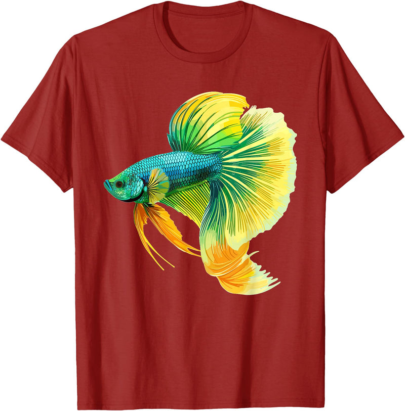 Bettas Betta Lovers Shop Bettas Betta Fish Betta T-Shirt - Cranberry Red
