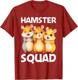 Cute Hamster Design for Men Women Kids Dwarf Hamster Lovers T-Shirt - Cranberry Red